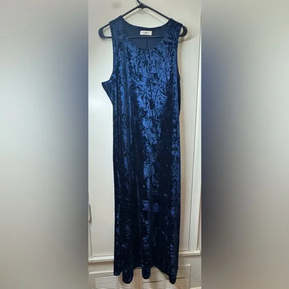 chinese dress ladies Vikki Vi Classic Royal Blue Maxi Tank Dress  PlusbyDesign.com